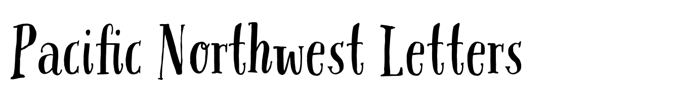 Pacific Northwest Letters Font | Webfont & Desktop | MyFonts